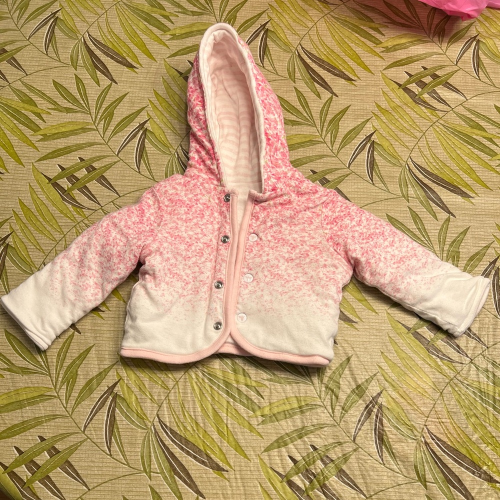 Burt’s Bees organic cotton reversible baby coat